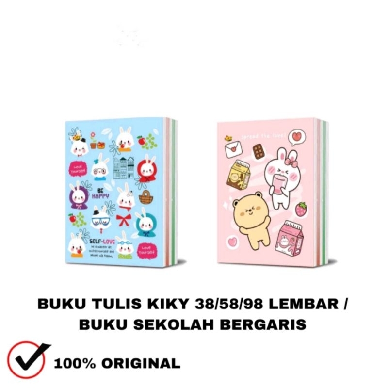 

Buku Tulis isi 38 Lembar Kiky 1Pak isi 10