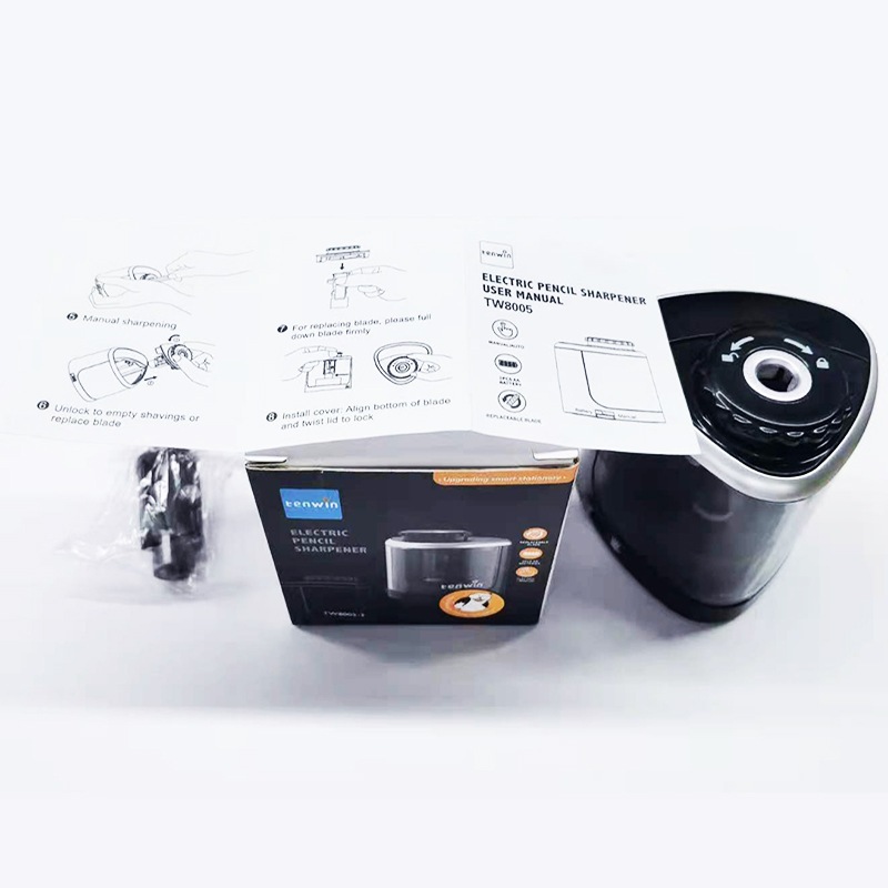 

Rautan Pensil Listrik Rautan Pensil dengan 2 Mata Pisau Model Baterai Rautan Pensil Portabel Alat