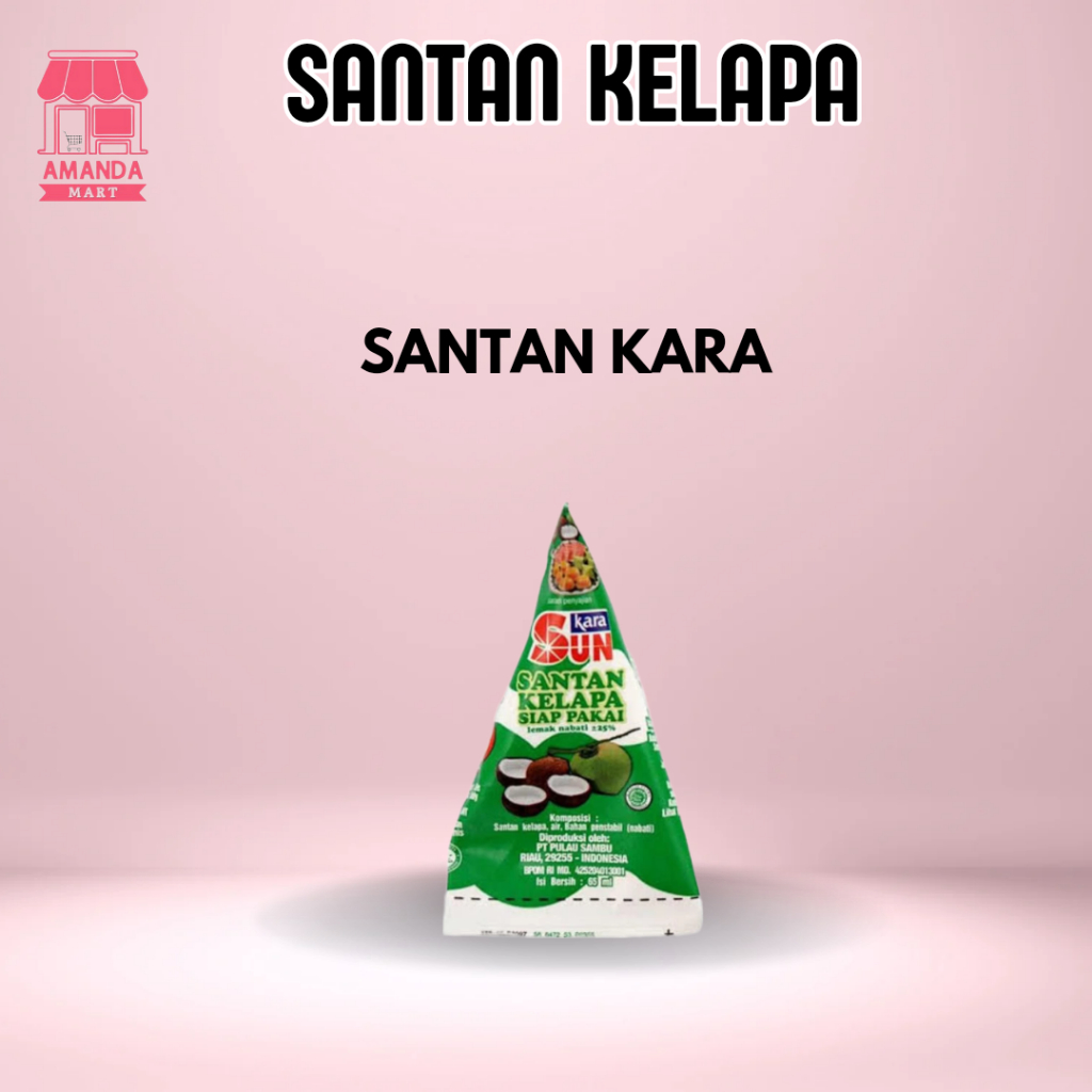 

SUN KARA 65ml Santan Kelapa siap pakai Instan coconut milk Sun kara Santan instan kerucut 65ML