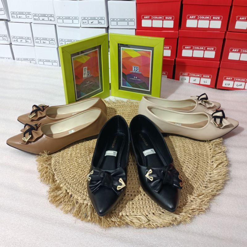 SINJEELLO Sepatu Pansus Wanita Model Pita
