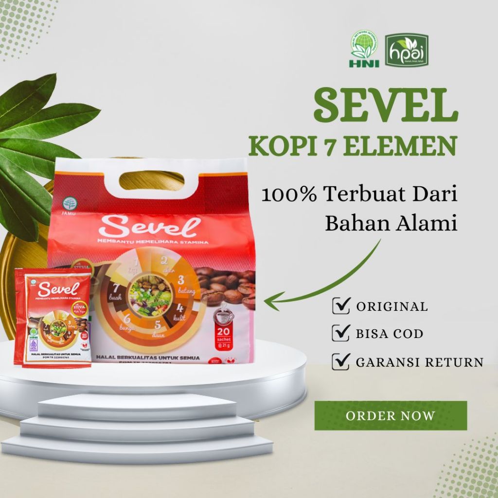 

KOPI SEVEL- HERBAL - KOPI 7 ELEMEN- HNI -ORIGINAL