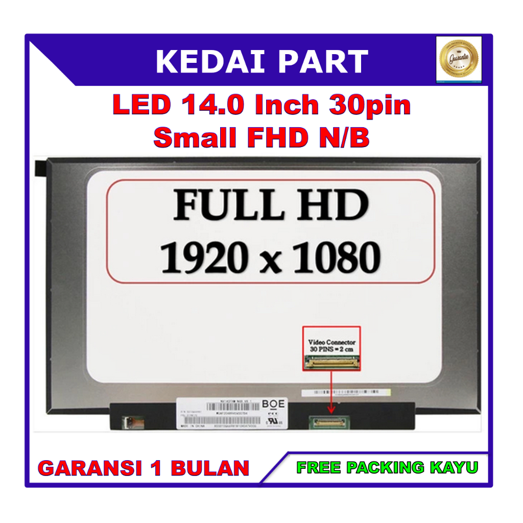 LCD LED Lenovo Ideapad 3 Slim 3 14ITL05 14ALC6 14.0 14 Inch 30 Pin 30pin Slim Small Narrow Full HD F