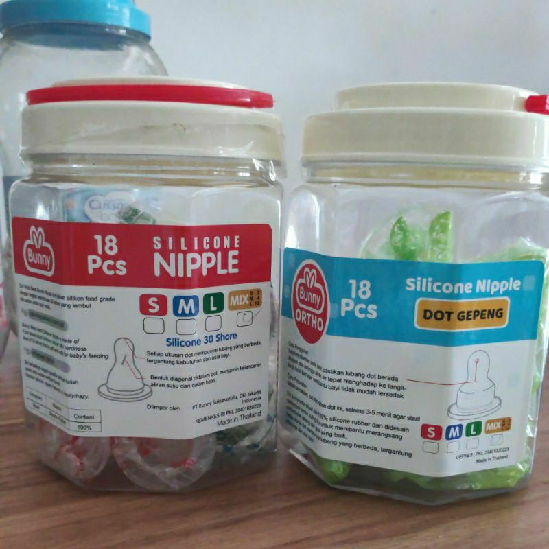 Pentil Dot Karet Dot Lusty Bunny Gepeng dan Bulat