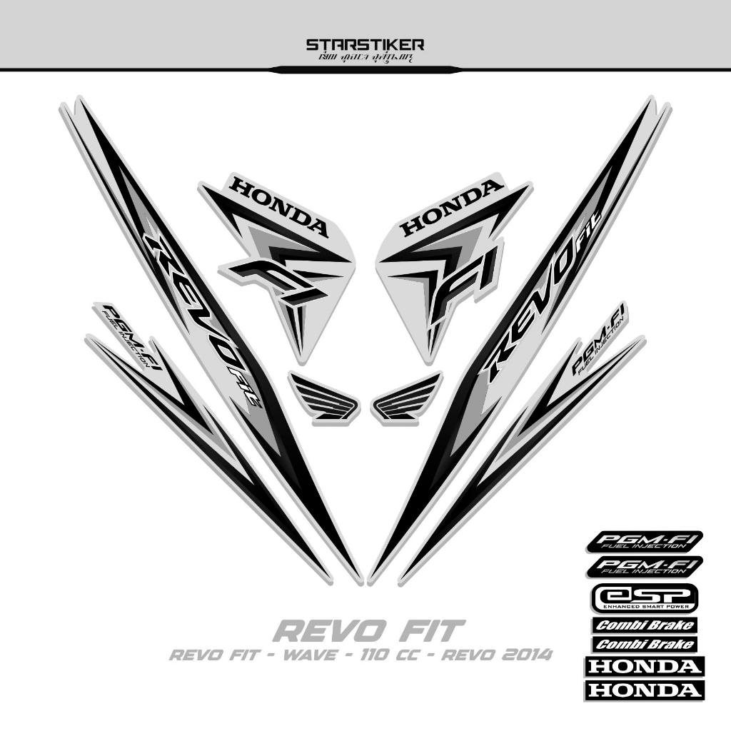 Striping Revo Fit Motif 19/2014/Fi/Stiker Revo Fit/Sticker Revo Fit/Stock Decal Wave 110/Revo Kapini