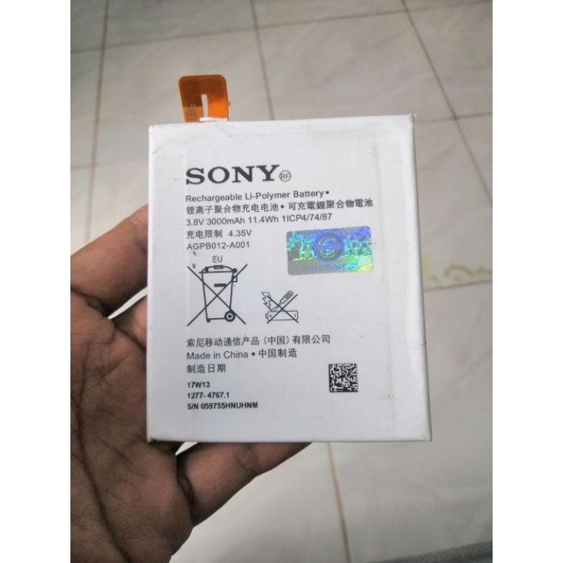baterai original cabutan 100 % sony t2 ultra original