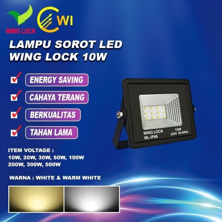LAMPU SOROT LED 10 WATT PUTIH LAMPU TEMBAK LAMPU TAMAN LED 10 WATT