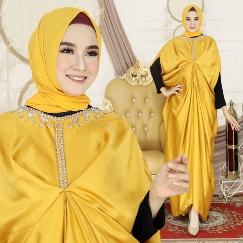 Kaftan Wanita TERBARU 2024 Baju Pesta Citra Kaptan Wanita Fashion Muslim Kondangan Brukat Mewah Eleg