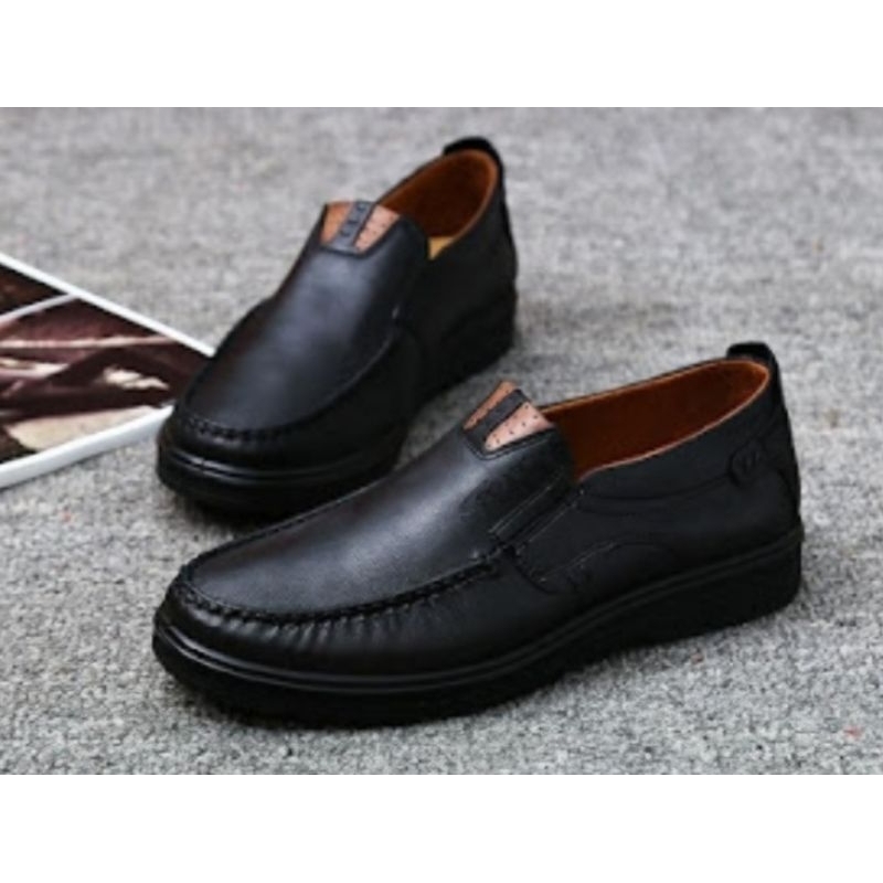 PROMO SEPATU KERJA PRIA RONAN BERKUALITAS KULIT  IMPORT