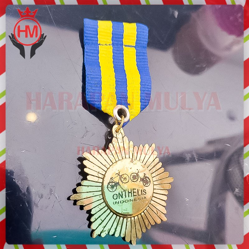 Lencana Pin Bintang Jasa Onthelis - Pin Tanda Jasa Onthelis - HM