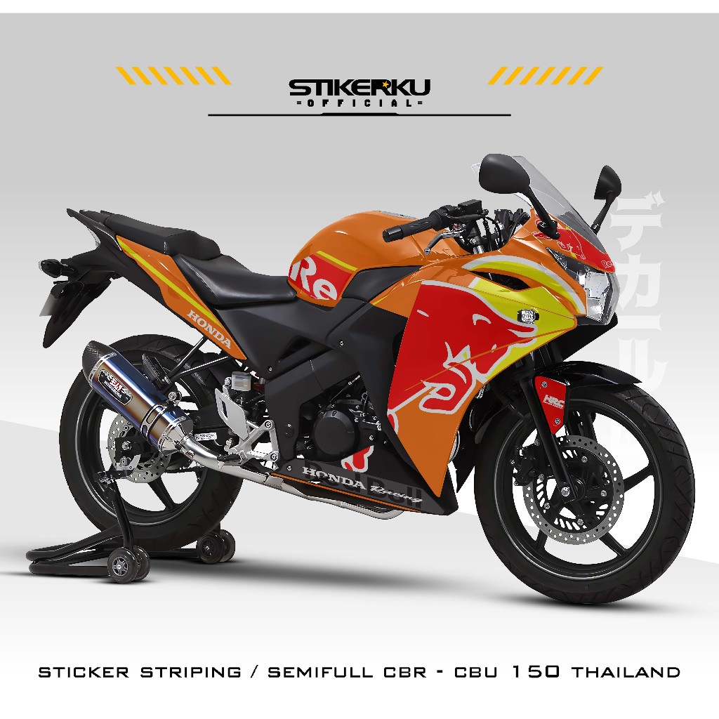 STRIPPING CBR CBU 150 THAILAND / MOTIF 3 / MODIF CB150R CBU / VARIASI CBR150 / KAULADECAL