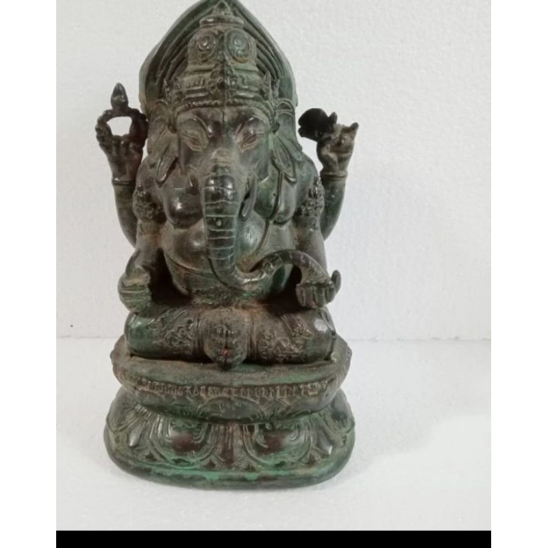 Patung Perunggu Ganesa Ganesha Hitam Besar AntikPatung Ganesha Perunggu Antik Murah