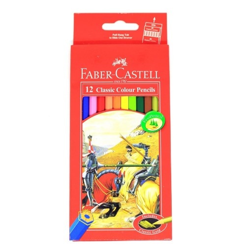 

CLASSIC 12 HT COLOUR PENCILS FABER CASTELL 115852/PENSIL WARNA
