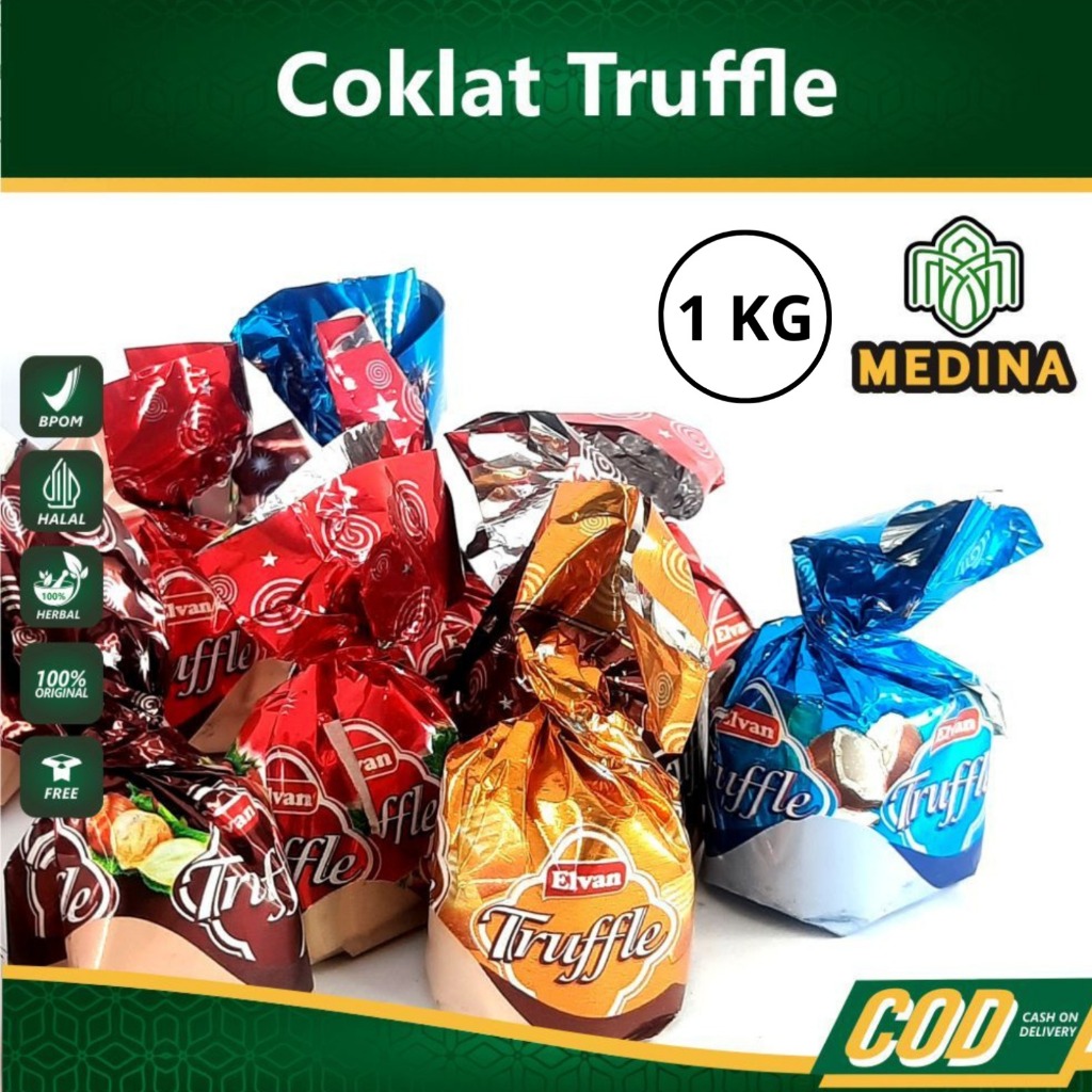 

Coklat Arab Truffle 1KG Kg Coklat / Turki Elvan Truffle Mix Murah / Oleh-Oleh Haji&Umroh