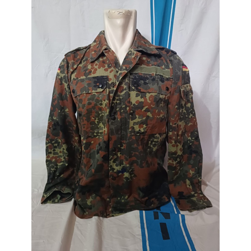 Kemeja BDU PDL loreng Flecktarn Musim Gugur Jerman Army (11)