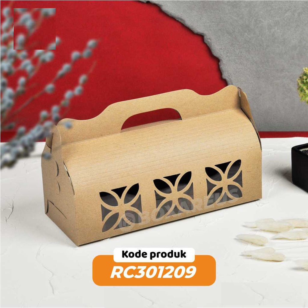 Kardus Roti Bakar Packaging Roll Cake Box Bolu Gulung Kue Lapis