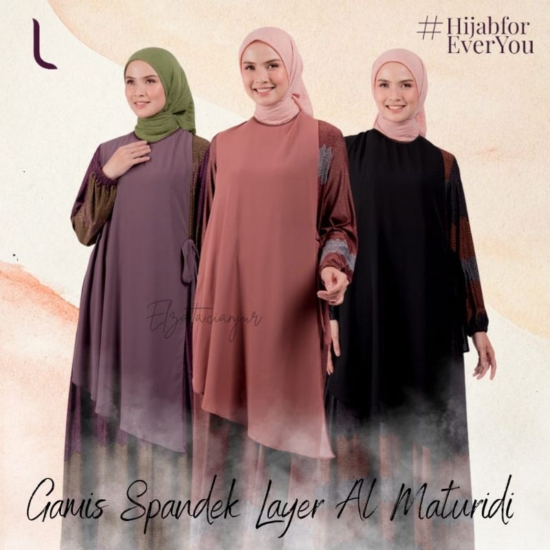 GAMIS ELZATTA GAMIS DAUKY GAMIS SPANDEK LAYER AL MATURIDI BAHAN SPANDEK MIX CERUTTY ELZATTA PREMIUM 