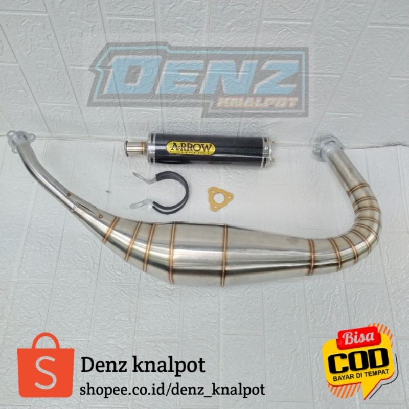 Knalpot Rx King Kolong Repsol Arrow Stainless Karbon