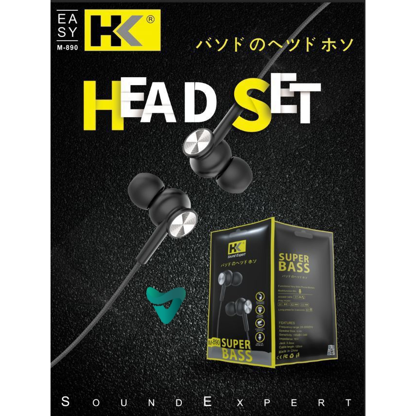 HEADSET / HANDSFREE HK M-890 SOUND EXPERT METAL SUPER BASS