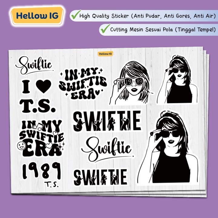 

STICKER PACK | STIKER SWIFTIE TAYLOR SWIFT WATERPROOF ANTI AIR LUCU BOTOL LAPTOP HELM HP SOUVENIR