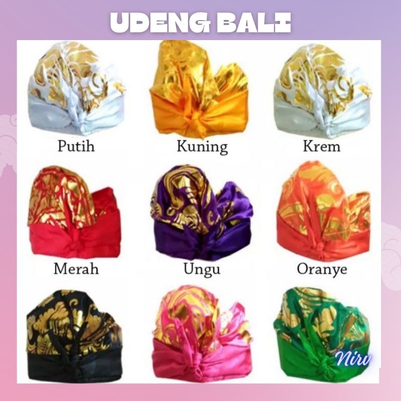 UDENG BALI KOTAK- KOTAK POLENG/IKAT KEPALA BALI/UDENG SETEHAH JADI/UDENG JADI BALI
