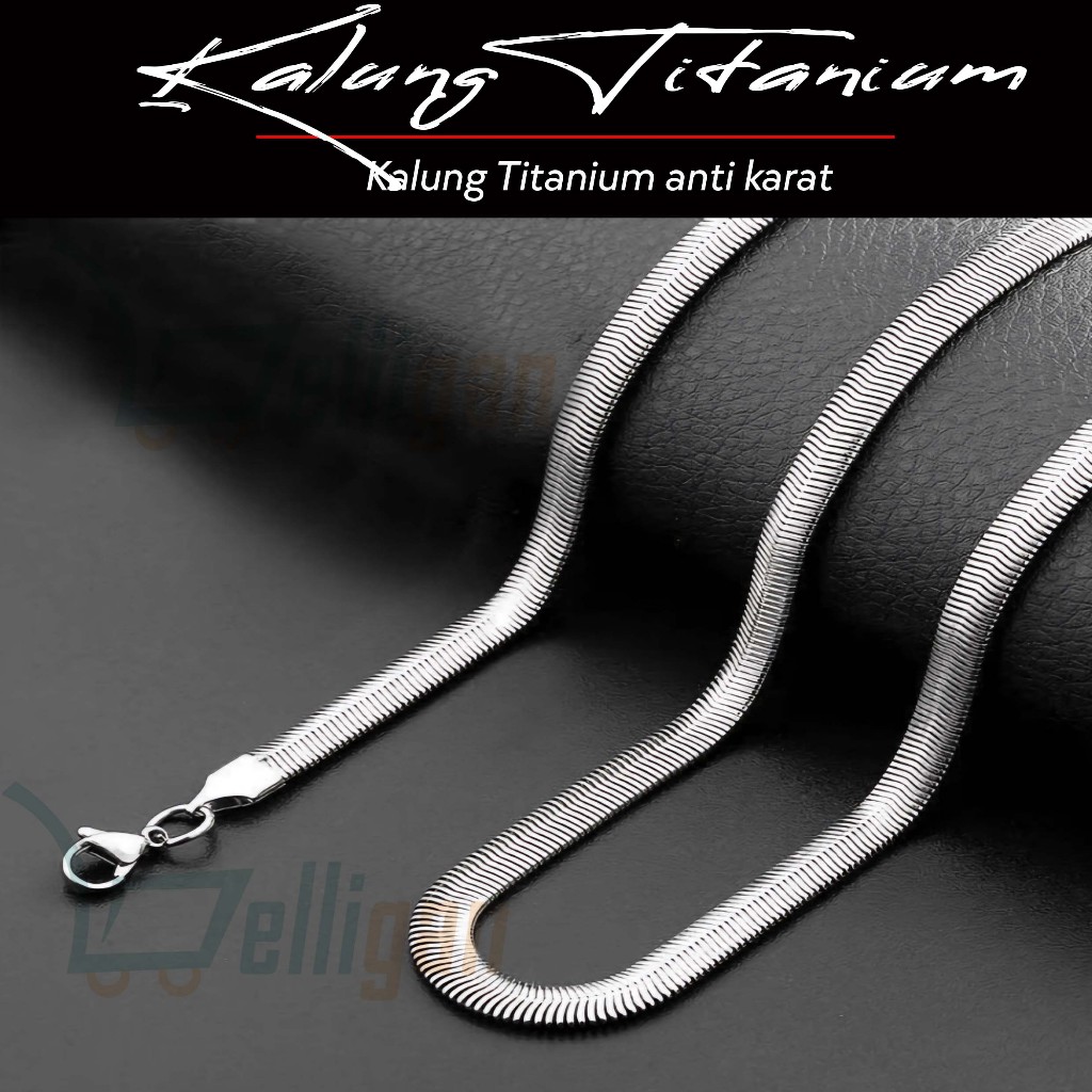 Kalung Titanium kalung pria anti karat