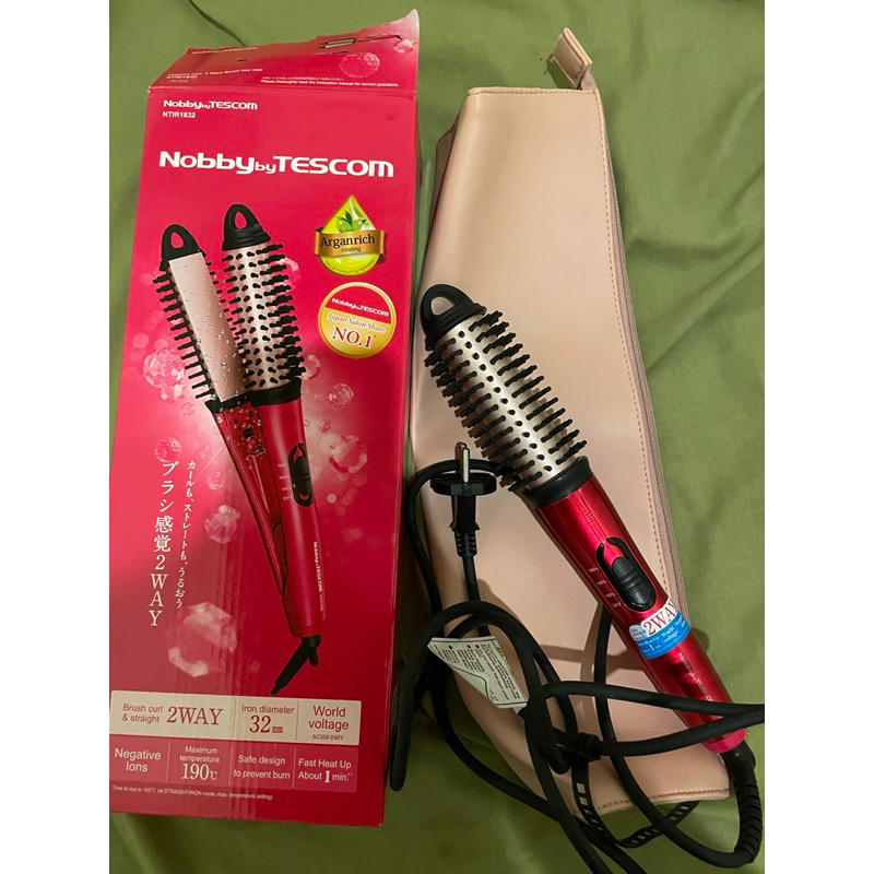 Tescom 2in1 hair Curling & Straightened iron