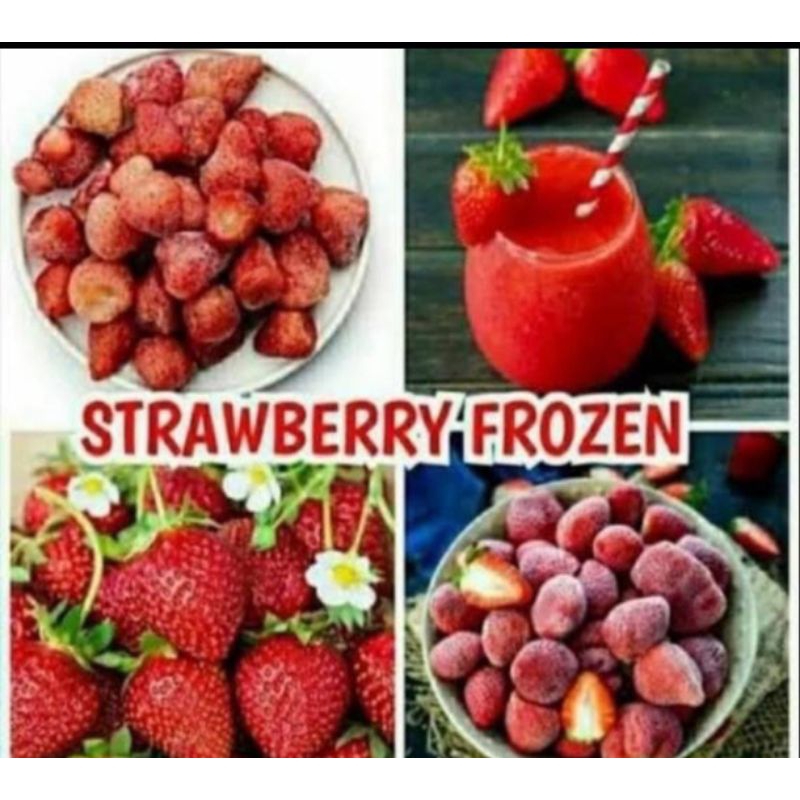 

Strawberry Frozen Uk 1kg - Strawberry beku 1000gr