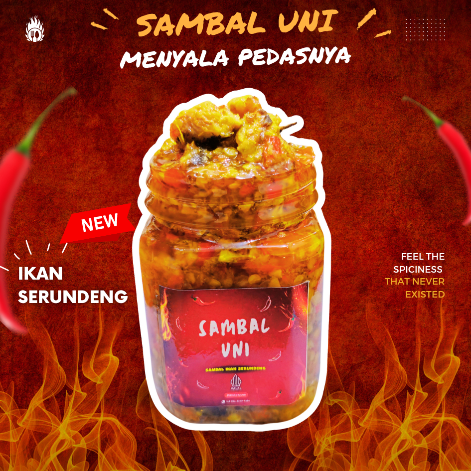 

Sambal Uni / Sambal Ikan Serundeng Khas Racikan Padang 150 gr / Bumbu Rempah Khas Padang/ Saus Sambal / Sambal Teri / Bawang / Teri Medan / Cumi / Ayam Suwir