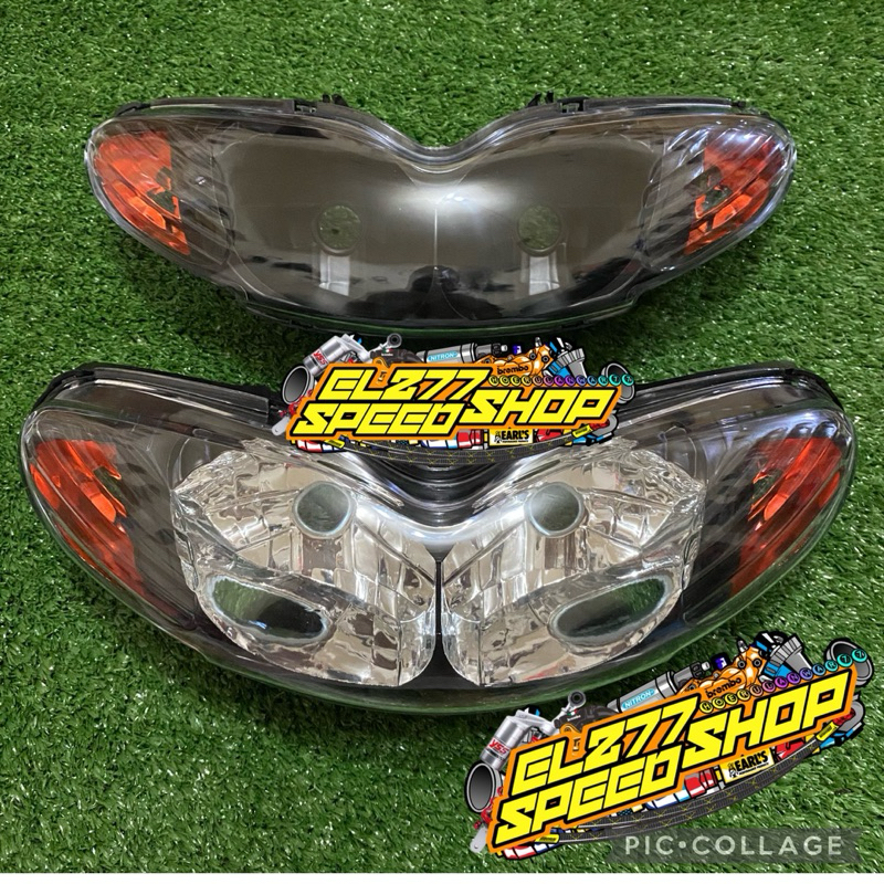 Reflektor Lampu Depan Jupiter Z Lama Hitam Oren
