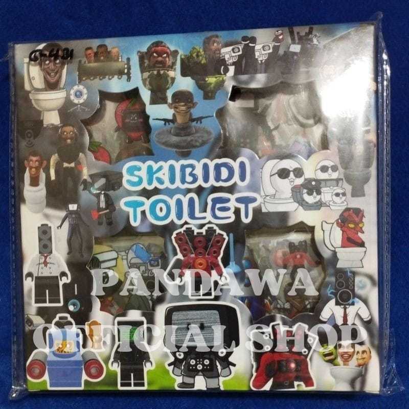 

Sticker Viral Skibidi Toilet Stiker Lucu Mainan Anak Label Hp Buku Diary Isi 100 Lembar