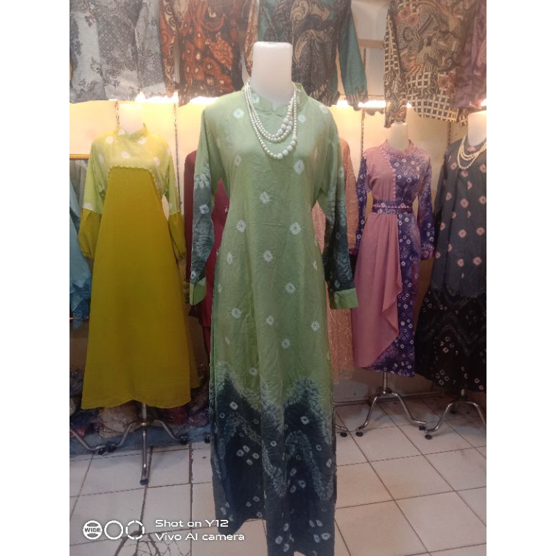 gamis jumputan asli palembang