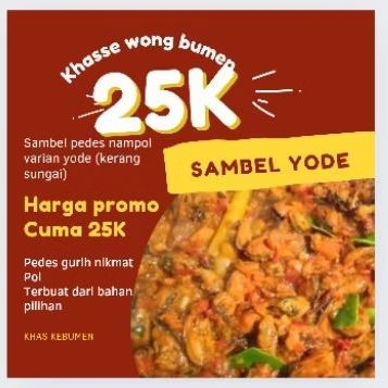 

SAMBEL YODE GURIH POL BABY KERANG SUNGAI khas kebumen