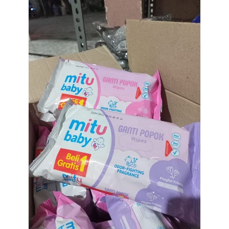 MITU TISU BASAH ISI 50+50/ MITU TISU BASAH ISI 2/ TISU BASAH BAYI