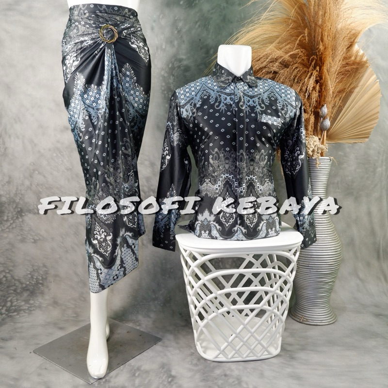 TERBARU ROK LILIT BATIK COUPLE LENGAN PANJANG BUAT LAMARAN SERAGAMAN by FILOSOFI KEBAYA