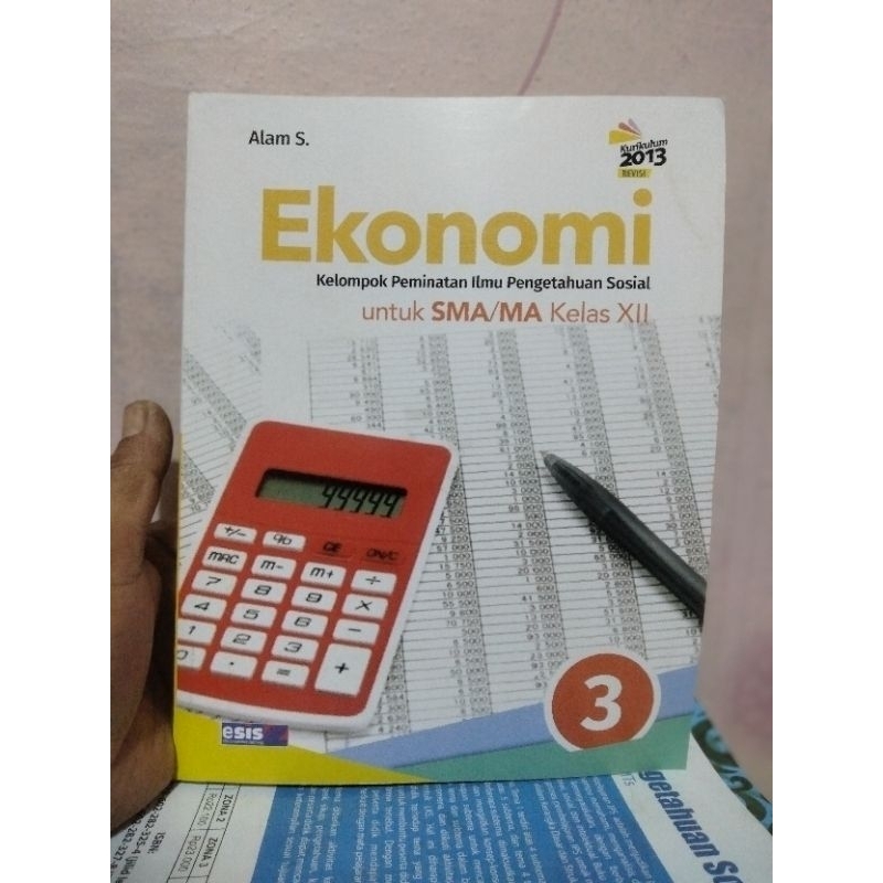 buku ekonomi kelas 12/XII/3 sma/ma Esis revisi