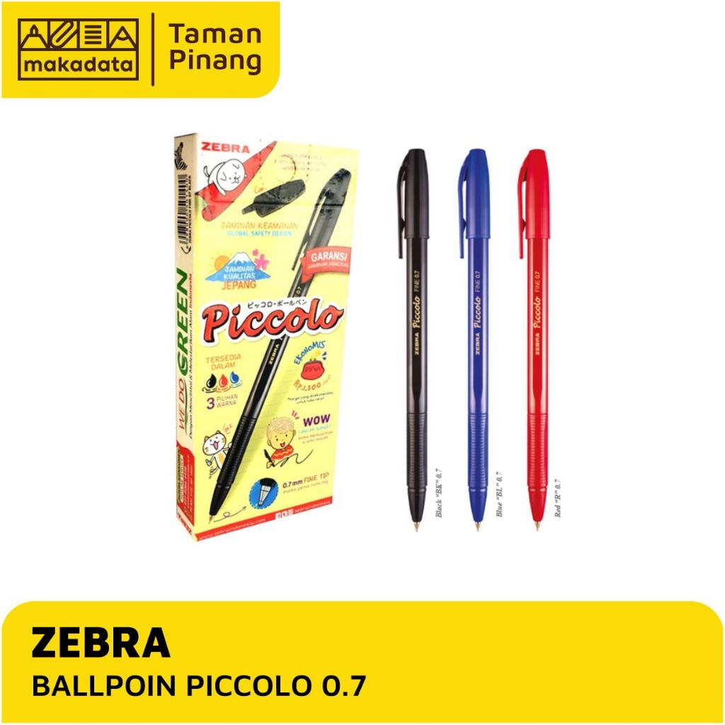 

BALLPOINT / PULPEN ZEBRA PICCOLO 0.7 (1PAK)