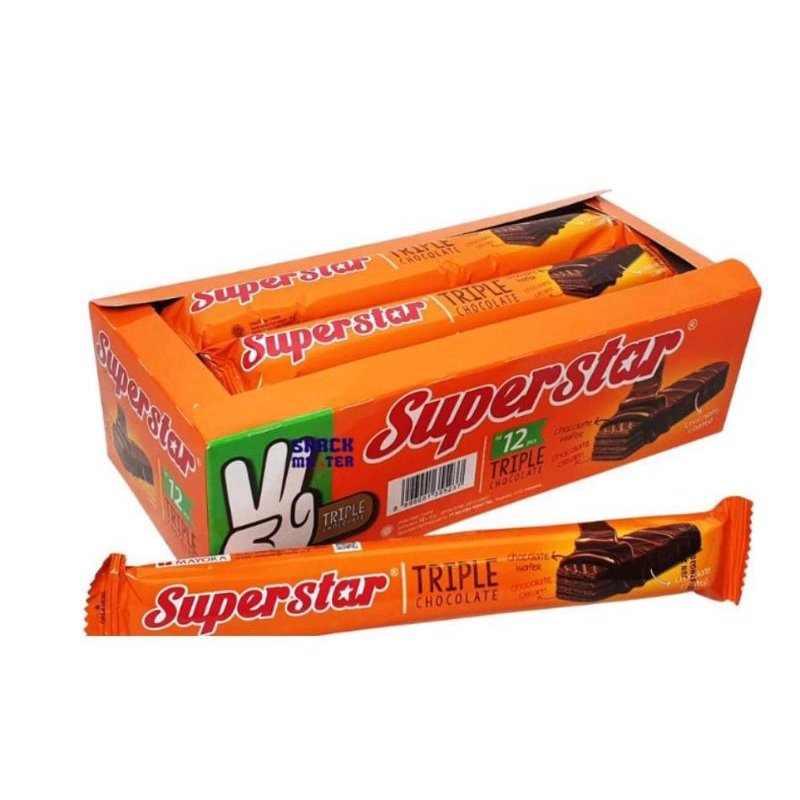 

Superstar wafer 1box isi 20pcs + 1 varian baru /superstar isi 12 pcs 1box