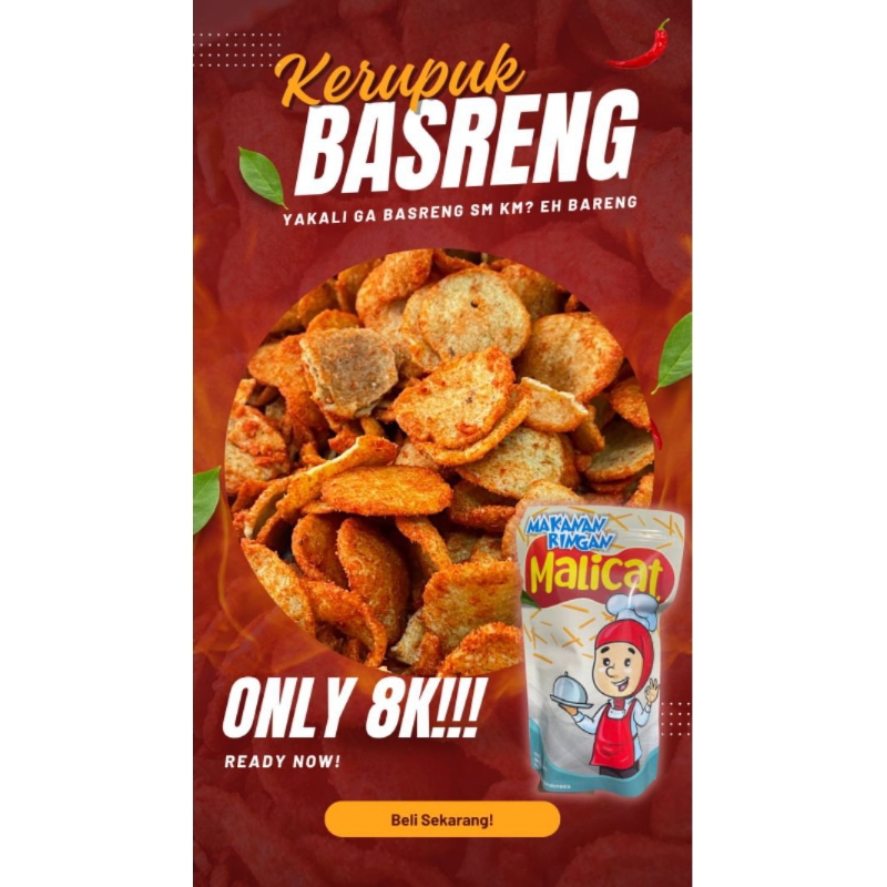 

Kerupuk Basreng "MALICAT" 100gr
