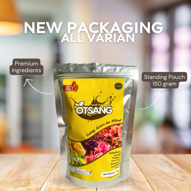 

Keripik Pisang Lumer 150g Kemasan Standing Pouch by Otsang I Banana Chips