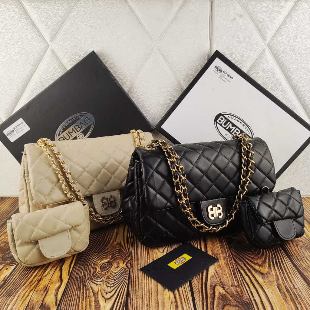 BAMBEG - TAS YUNI SHARA Mom & Kids Classic maxi mom and kid FREBOX - tas wanita selempang anak tas M