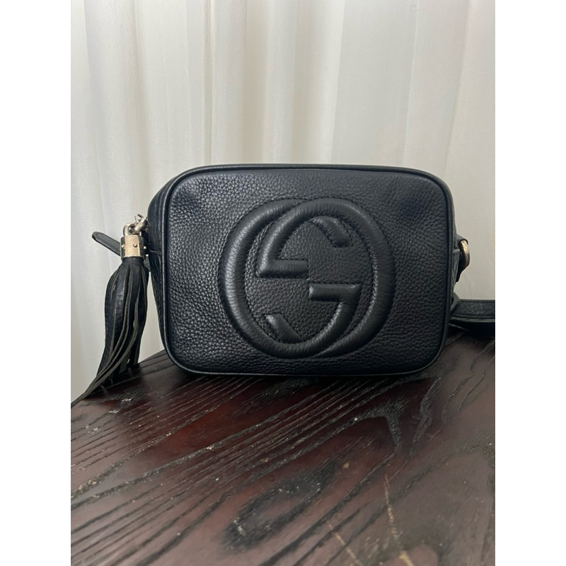 Gucci Soho Disco Leather Black Bag
