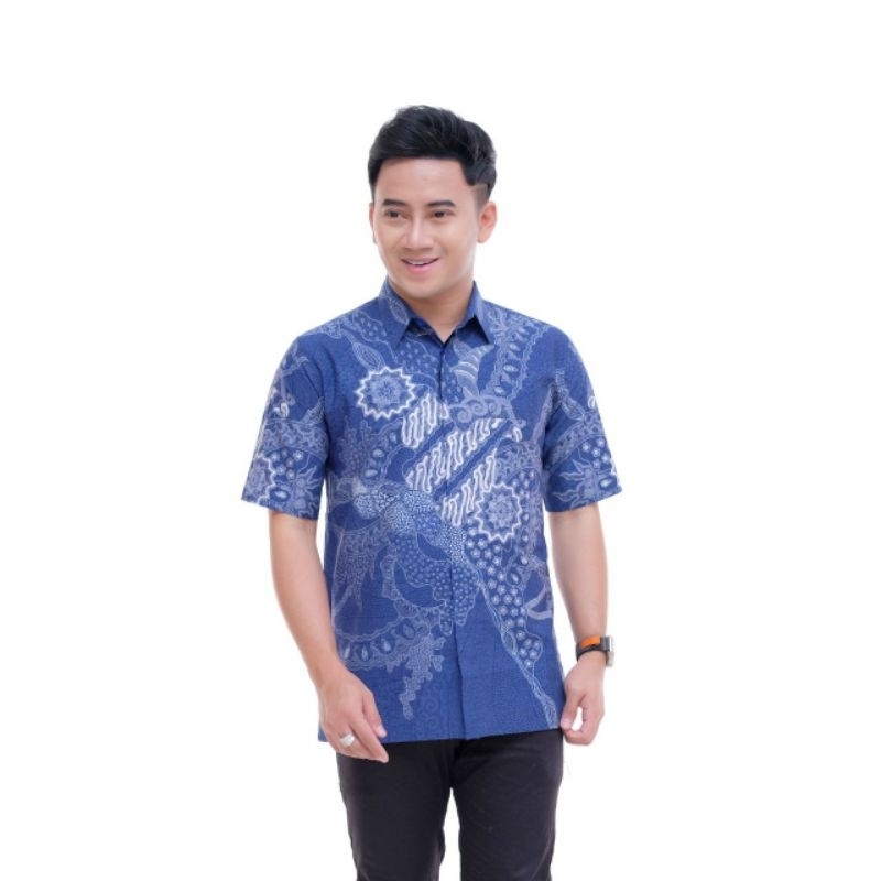 Batik pria kemeja batik lengan pendek batik tulis premium
