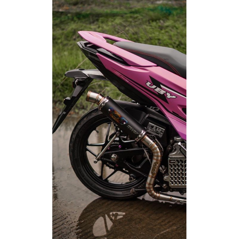 (Grade A free breket) Knalpot samlong Type corong bulat original KYL
