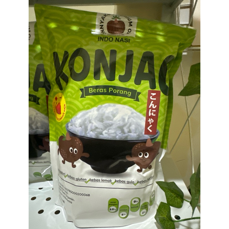 Beras Porang Indonasi Konjac 1 kg | Khusus Grab/instant