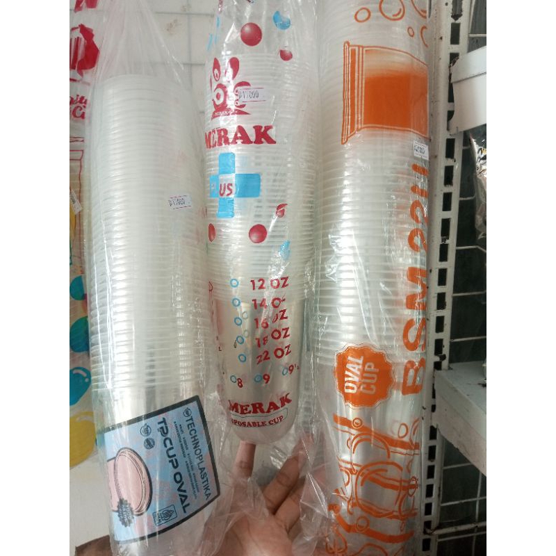 cup gelas oval minuman Boba