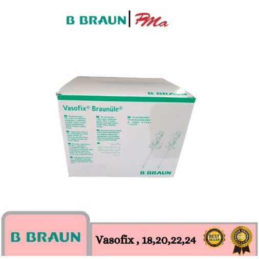 Vasofix Bbraun 18/20/22 /24 harga/pcs