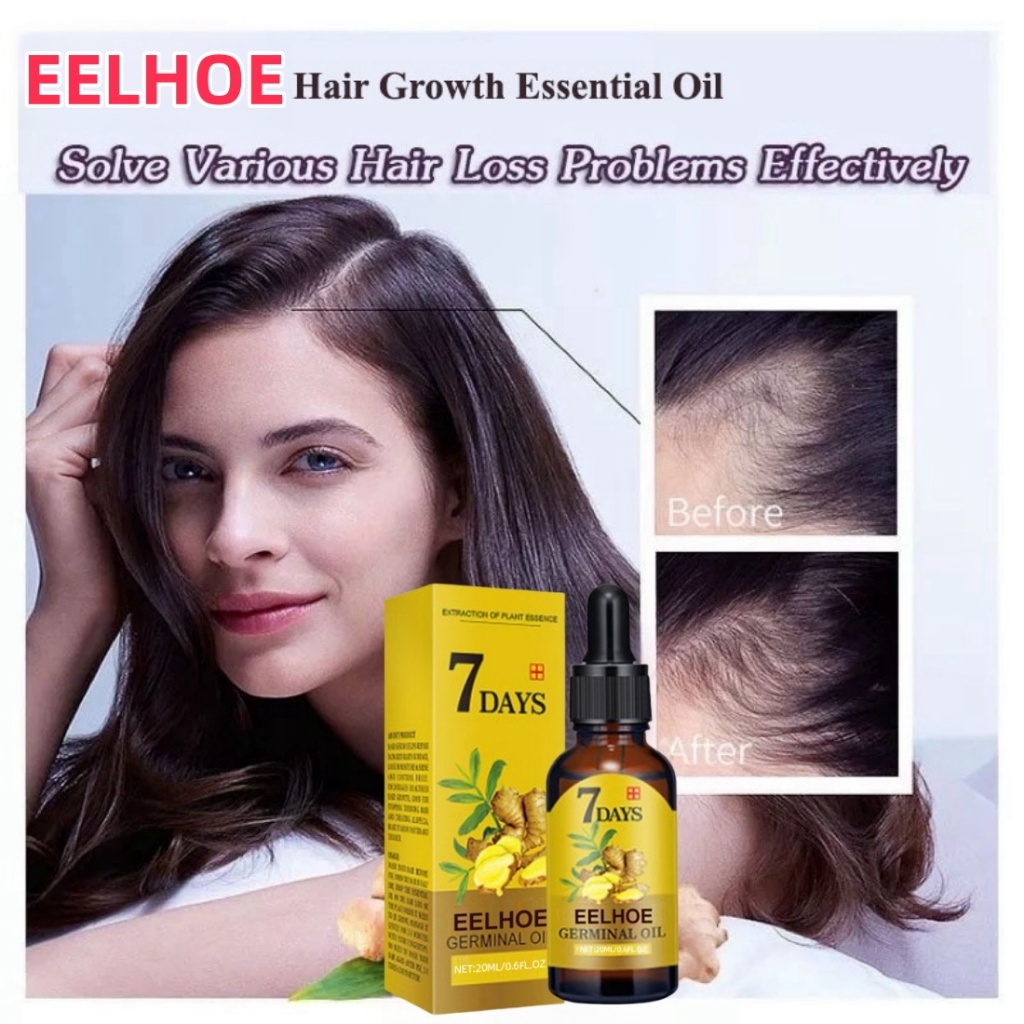 EELHOE Natural Beard Oil Serum Penumbuh Dan Penebal Cepat Rambut Brewok, Kumis, Jambang 7 Days Serum