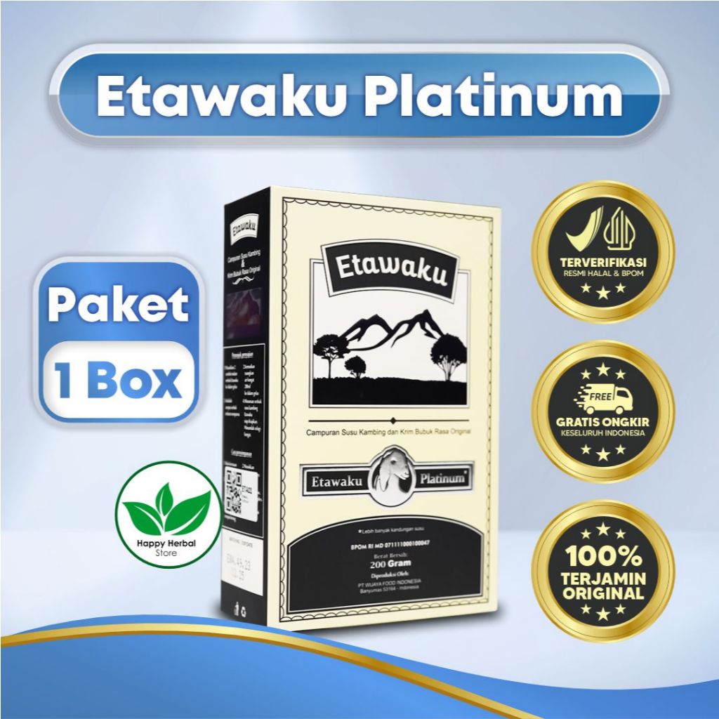 

Etawaku Platinum Susu Etawa Murni & Krimer Bubuk Rasa Original Solusi Masalah Gangguan Pernafasan