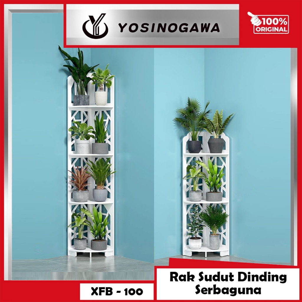 YOSINOGAWA - Rak bunga sudut rak penyimpanan sudut rak bunga segitiga ruang tamu
