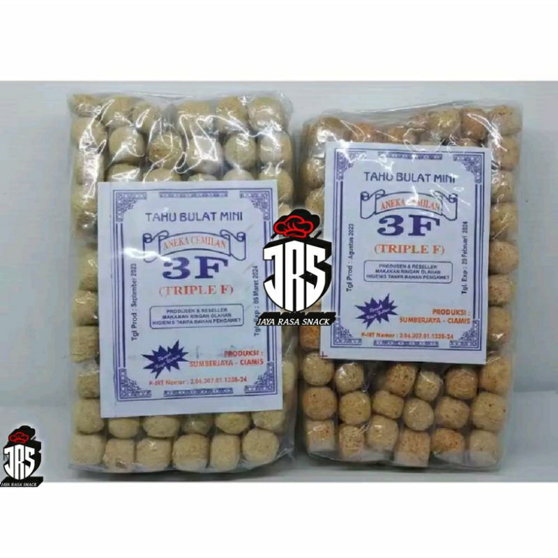 

JRS - Tahu Bulat Mini Isi 20 Bungkus ( 1 Pack ) Original Pedas / Tahu Bulat Mini Eceran Kemasan Warung Termurah